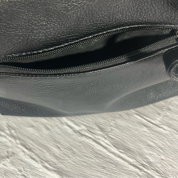 Roots Black Pebbled Faux Leather Crossbody Bag - Picture 5 of 15